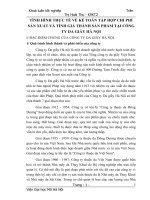 TÌNH HÌNH THỰC TẾ VỀ KẾ TOÁN TẬP HỢP CHI PHÍ SẢN XUẤT VÀ TÍNH GIÁ THÀNH SẢN PHẨM TẠI CÔNG TY DA GIẦY HÀ NỘI