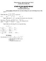 Đề khảo sát lớp 9 đầu năm