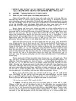 Vai trò, nội dung và các nhân tố ảnh hưởng tới xuất khẩu hành hoá trong nền kinh tế thị trường mở