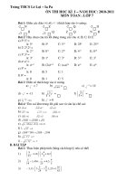 Đề cương ôn tập Toán 7 học kỳ 1 ( hay tuyệt)