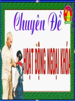 Trò chơi hoạt động ngoại khóa tích hợp hướng nghiệp