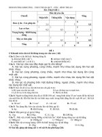 THI HKI SO 1( DAP AN - MA TRAN)