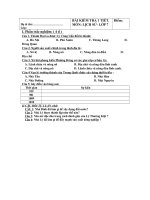 ĐỀ KT 1 TIÊTsử 7