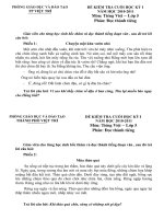 KTĐK cuối kì I - TV5