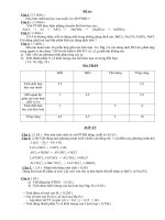 Đề thi học kì 1 hóa 9