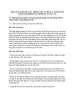 MỘT SỐ Ý KIẾN ĐỀ XUẤT TRONG VIỆC ÁP DỤNG CÁC PHƯƠNG PHÁP THẨM ĐỊNH TÀI CHÍNH DỰ ÁN ĐẦU TƯ