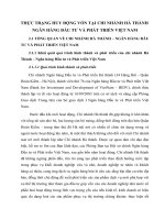 THỰC TRẠNG HUY ĐỘNG VỐN TẠI CHI NHÁNH HÀ THÀNH  NGÂN HÀNG ĐẦU TƯ VÀ PHÁT TRIỂN VIỆT NAM