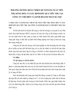 PHƯƠNG HƯỚNG HOÀN THIỆN KẾ TONĂNG SUẤT TIÊU THỤ HÀNG HÓA VÀ XÁC ĐỊNH KẾT QUẢ TIÊU THỤ TẠI CÔNG TY CHẾ BIẾN VÀ KINH DOANH THAN HÀ NỘI