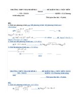 Đề KT1T 12 PT, HPT, BPT mũ và lôgarit