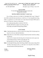 Thanh tra chuyên môn trường THCS Tân Khai