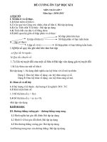 Hướng dẫn ôn tập học kỳ 1