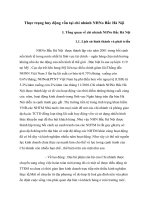 Thực trạng huy động vốn tại chi nhánh NHNo Bắc Hà Nội