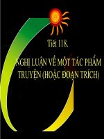 tiet 118 :Nghi luan ve mot tac pham truyen hoac doan trich