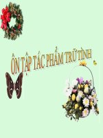 tiết 66 ôn tập tác phẩm trữ tình