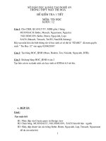 Đề kiểm tra tin 12