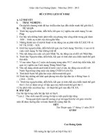 Đề cương Lịch sử 8 HKI mới nhất.