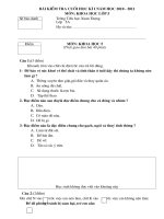 Bài KT Khoa 5 Cuối HKI