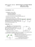 đề thi hoc ky 1 năm học 2010-20111