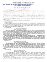 MỘT SỐ ĐỀ VĂN THAM KHẢO HKI 12 - LỚP 12A TRƯỜNG THPT VĨNH BÌNH BẮC-KIÊN GIANG