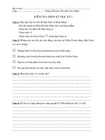 Kiểm tra HKI lớp 3