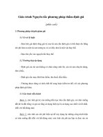 Giáo trình Nguyên tắc phương pháp thẩm định giá (phần cuối)