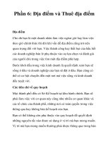 Phần 6: Địa điểm và Thuê địa điểm