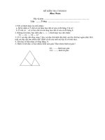 BÀI KIỂM TRA THÁNG 10 NĂM HỌC 2010-2011