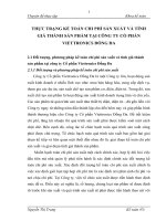 THỰC TRẠNG KẾ TOÁN CHI PHÍ SẢN XUẤT VÀ TÍNH GIÁ THÀNH SẢN PHẨM TẠI CÔNG TY CỔ PHẦN VIETTRONICS ĐỐNG ĐA