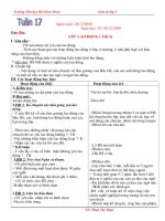 giáo án lớp 4 tuần 17