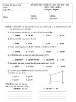 DE KIEM TRA TOAN CUOI KI I LOP 4