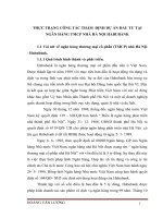 THỰC TRẠNG CÔNG TÁC THẨM  ĐỊNH DỰ ÁN ĐẦU TƯ TẠI NGÂN HÀNG TMCP NHÀ HÀ NỘI HABUBANK