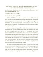 THỰC TRẠNG VIỆC QUẢN TRỊ QUAN HỆ KHÁCH HÀNG TẠI NGÂN HÀNG TMCP KỶ THƯƠNG