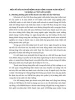 MỘT SỐ GIẢI PHÁP MỞ RỘNG HOẠT ĐỘNG THANH TOÁN ĐIỆN TỬ TẠI NHNO và PTNT BẮC HÀ NỘI