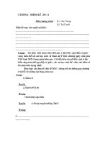 chương trình lễ 20/11-THCS Thừa Đức