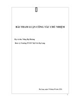 MOT SO GIAI PHAP LAM CONG TAC CHU NHIEM TRƯƠNG DTNT