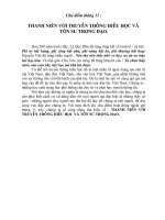 Tôn sư trọng đạo