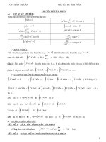 CHUYÊN ĐỀ TÍCH PHÂN