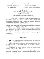 QĐ 243  thanh tra toàn diện trường THCS Thuận Phú