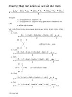 công thức tính số liên kết cho - nhận