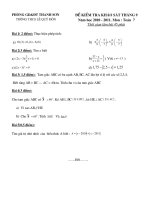 De khao sat Toan 7 thang 10