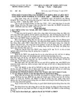 Báo cáo tổng kết 5 năm đúc rút SKKN