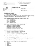 Đề kiểm tra Học kì I_Tiếng Việt lớp 4_2