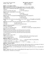 Đề KSCL Vật lý 7 HK I (2006-2007)