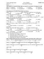 Kiểm tra 15''''( lần 2 lớp 12)