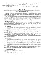 BÁO CÁO TỔNG KẾT VÀ PHƯƠNG HƯỚNG HOẠT ĐỘNG ĐOÀN