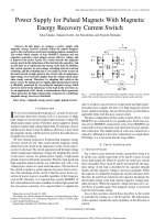 Tài liệu tiếng anh Điện tử công suất mạch MERS Power supply for pulsed magnets with magnetic energy recovery current switch 