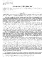 BÀI THU HOẠCH CT 2009