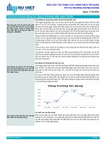 Báo cáo tác động của chính sách tín dụng tới thị trường chứng khoán