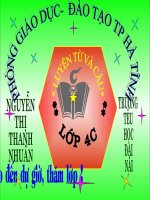 Tap lam van: Luyen tap gioi thieu dia phuong