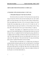 NHỮNG BIỆN PHÁP ĐỂ ĐÀM PHÁN CÓ HIỆU QUẢ